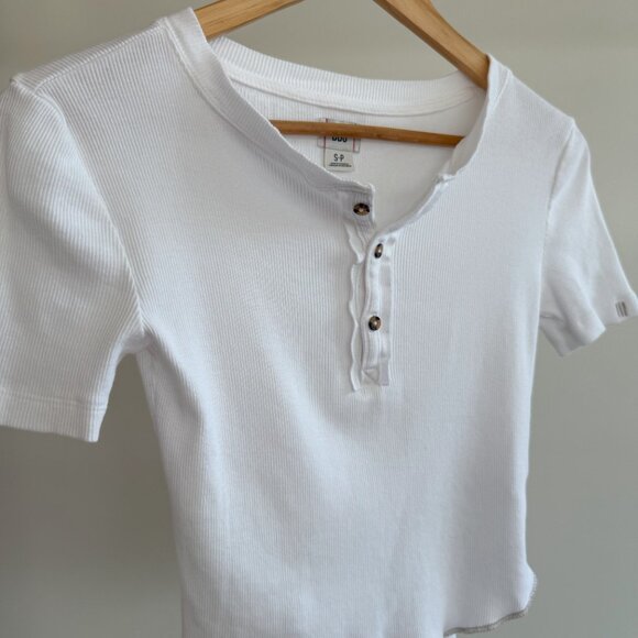 BDG Cropped Ribbed Baby Tee - Picture 1 of 8